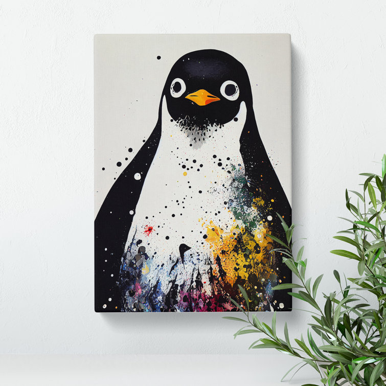 House of Hampton Paint Splash Penguin No.5 | Wayfair.co.uk